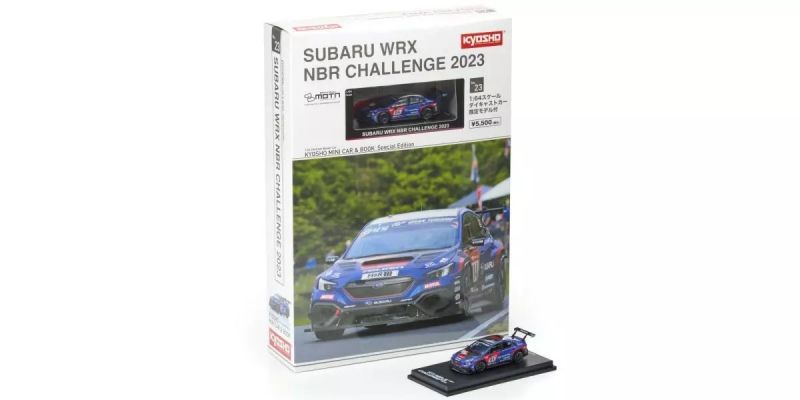 KYOSHO MINI CAR & BOOK No.23 SUBARU WRX NBR CHALLENGE 2023 K07129N23E