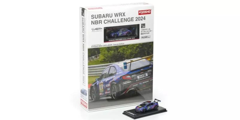 KYOSHO MINI CAR & BOOK No.24 SUBARU WRX NBR CHALLENGE 2024 K07129N24E