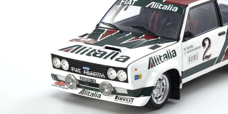 KYOSHO ORIGINAL 1/18scale Fiat 131 Abarth 1978 Monte Carlo # 2 08376G