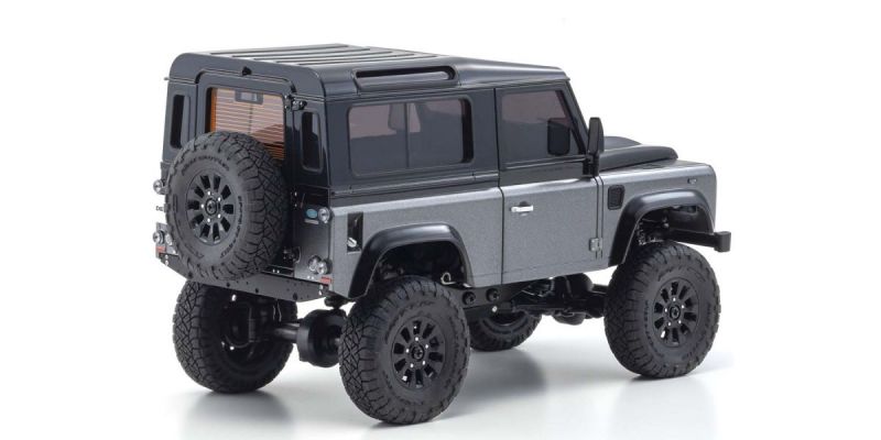 Radio Controlled Electric Powered Crawling car MINI-Z 4×4 Series Ready Set Land Rover Defender 90 Autobiography Corris Gray / Santorini Black 32526GM