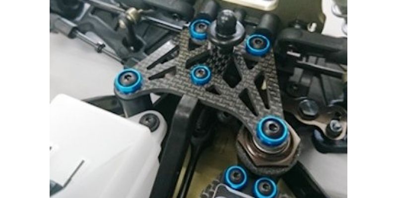 AMR027LBL M4 Screw Washer (LightBlue/4pcs)