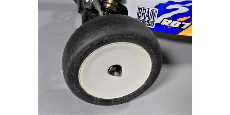 AMR025BK M4 Aluminum Serrated Flange nut Blk (4pcs)