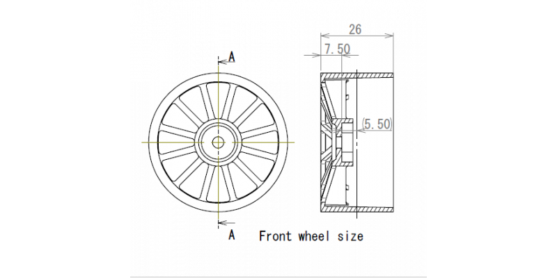 Avantie Foam Tire Front C3 Combi Hard AMR-AV10-TFC3