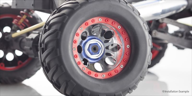 Wheel Nut (Blue/4pcs/for Serration) IFW472BL