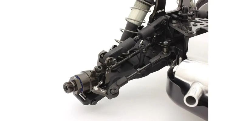 Aluminum Front Hub Carrier Set (L,R/22ﾟ/Gunmetallic/MP10) IFW629C