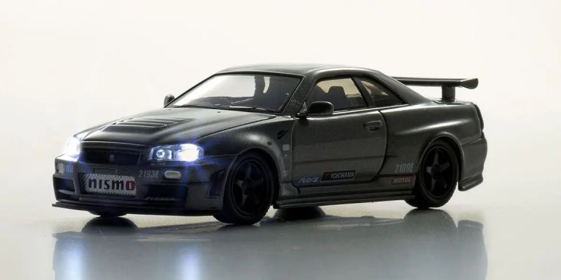 [MOTN] Nissan Skyline R34 GT-R NISMO CRS Ver. with LED (Gray) K07130LGR