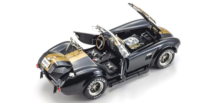 KYOSHO ORIGINAL 1/18scale Shelby Cobra 427S/C Black/Gold 08048BKG