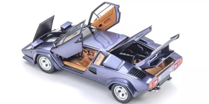 KYOSHO ORIGINAL 1/18scale Lamborghini Countach LP5000 Quattrovalvole Dark Blue 08320DBL