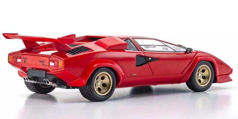 KYOSHO ORIGINAL 1/18scale Lamborghini Countach LP5000 Quattrovalvole Red/Gold Wheels 08320RBKG