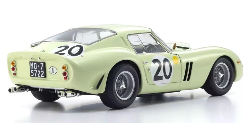 KYOSHO ORIGINAL 1/18scale Ferrari 250GTO 1962 LM #20(LIGHT GREEN) 08438E