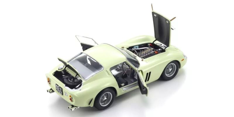 KYOSHO ORIGINAL 1/18scale Ferrari 250GTO 1962 LM #20(LIGHT GREEN) 08438E