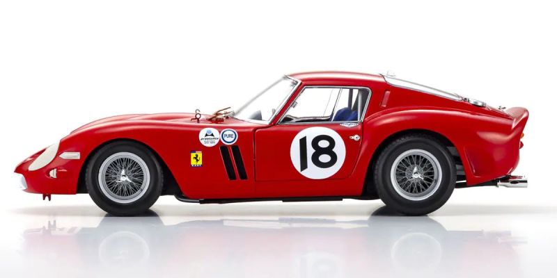 KYOSHO ORIGINAL 1/18scale FERRARI 250GT0 1963 DAYTONA 3H #18(RED)  08438F