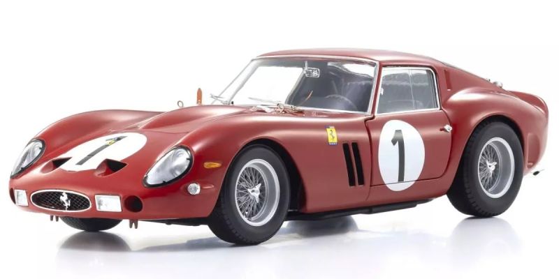 KYOSHO ORIGINAL 1/18scale Ferrari 250GTO 1000km Paris Montlhery 3987GT 1962 #1 (Red) 08438G