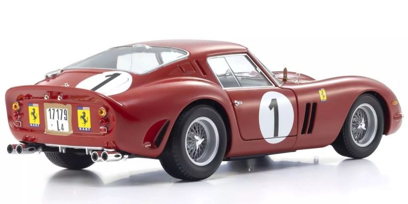 KYOSHO ORIGINAL 1/18scale Ferrari 250GTO 1000km Paris Montlhery 3987GT 1962 #1 (Red) 08438G