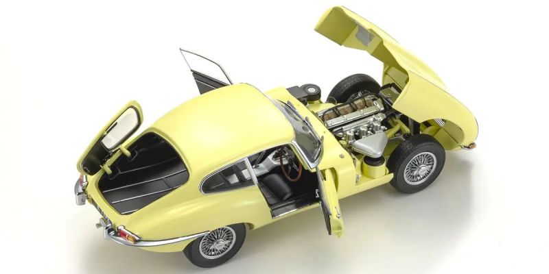 KYOSHO ORIGINAL 1/18scale Jaguar E-Type(Pale Primrose) 08954LY