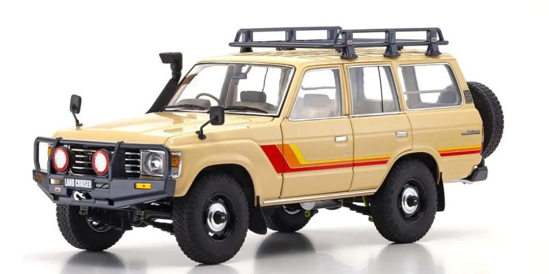 KYOSHO ORIGINAL 1/18scale Toyota Land Cruiser 60 with optional parts (Beige) 08956XBE