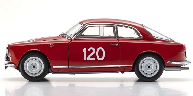 KYOSHO ORIGINAL 1/18scale Alfa Romeo Giulietta SV Mille Miglia 1956 #120 08957A