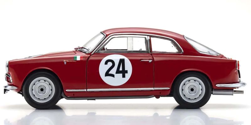 KYOSHO ORIGINAL 1/18scale Alfa Romeo Giulietta SV Targa Florio 1958 #24 08957B