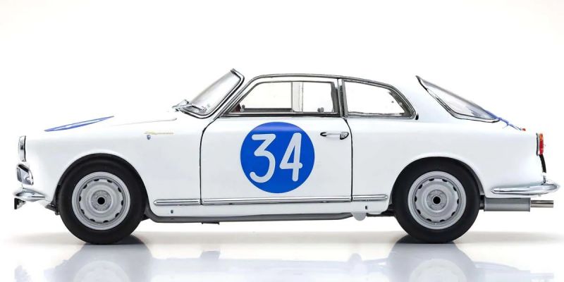 KYOSHO ORIGINAL 1/18scale Alfa Romeo Giulietta SV Targa Florio 1960 #34 08957C