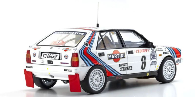 KYOSHO ORIGINAL 1/18scale Lancia Delta HF 4WD Monte Carlo "Team Lancia Martini" 1987 #6 08960A