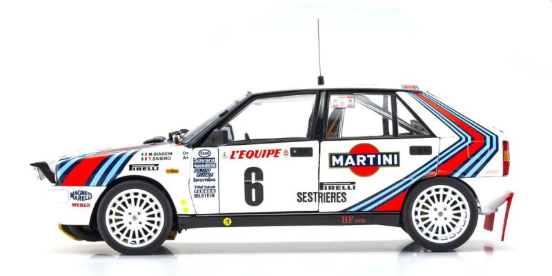 KYOSHO ORIGINAL 1/18scale Lancia Delta HF 4WD Monte Carlo "Team Lancia Martini" 1987 #6 08960A