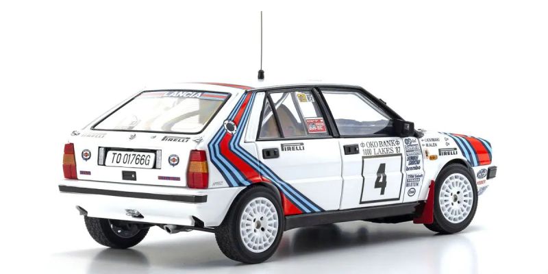 KYOSHO ORIGINAL 1/18scale Lancia Delta HF 4WD 1000 Lakes "Team Lancia" 1987 #4 08960B