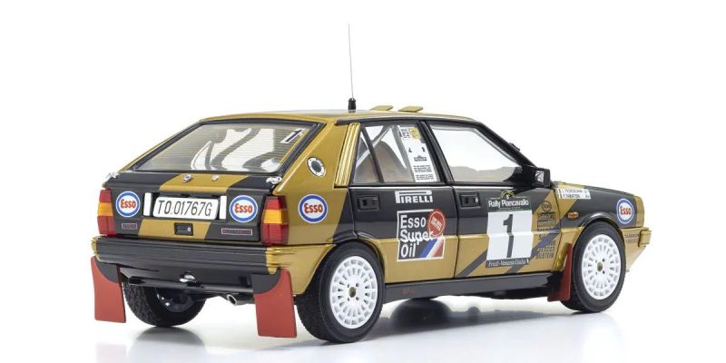 KYOSHO ORIGINAL 1/18scale Lancia Delta HF 4WD Winner Rally Piancavallo 1987 #1 08960D