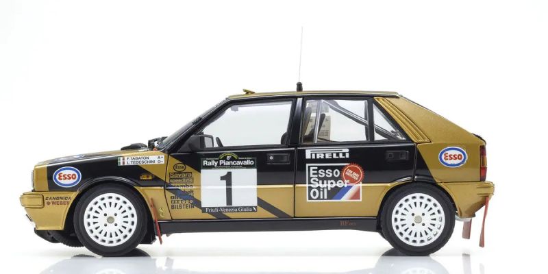 KYOSHO ORIGINAL 1/18scale Lancia Delta HF 4WD Winner Rally Piancavallo 1987 #1 08960D