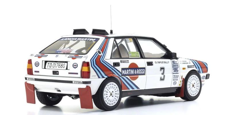 KYOSHO ORIGINAL 1/18scale Lancia Delta HF 4WD Winner Rally Olympus 1987 #3 08960E
