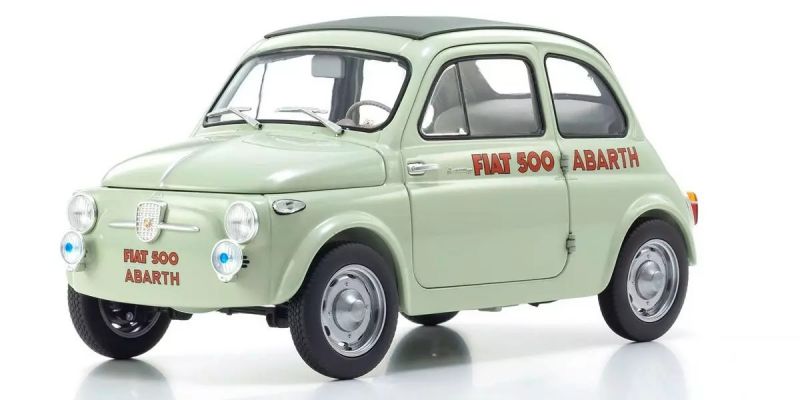 KYOSHO ORIGINAL 1/18scale Fiat NUOVA 500 Elaborazione Abarth Record Green Celeste 08966ALG