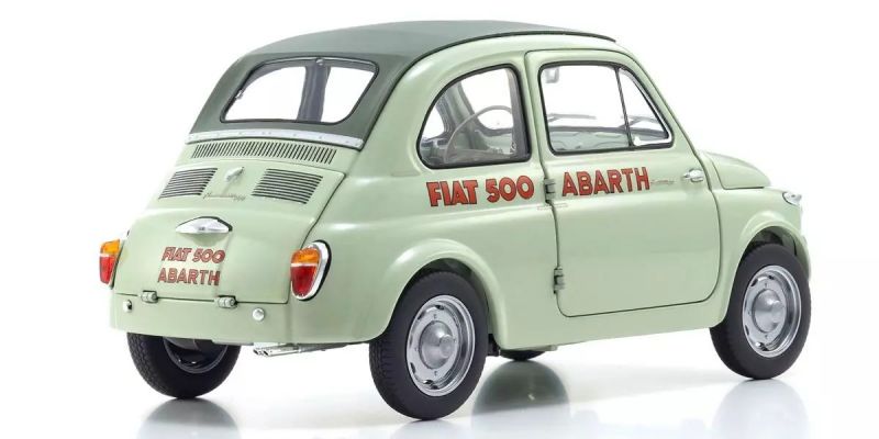 KYOSHO ORIGINAL 1/18scale Fiat NUOVA 500 Elaborazione Abarth Record Green Celeste 08966ALG