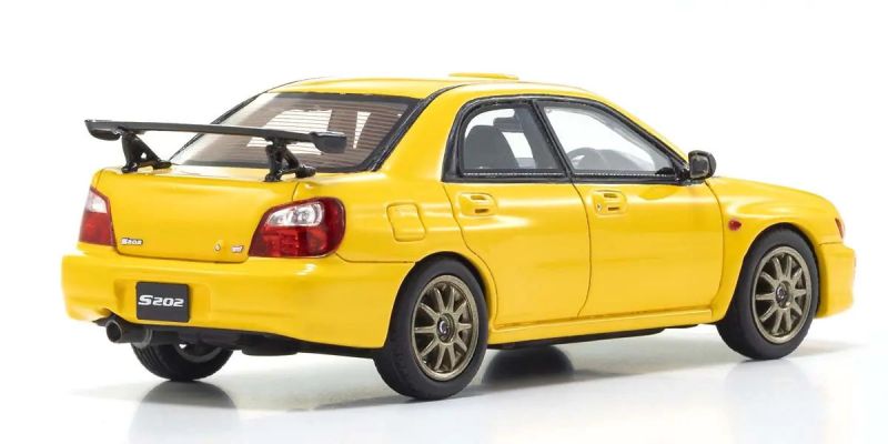 KYOSHO ORIGINAL 1/43scale Subaru Impreza S202 Yellow KSR43118Y