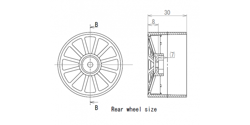 Avantie Foam Tire Rear 37 AMR-AV10-TR37