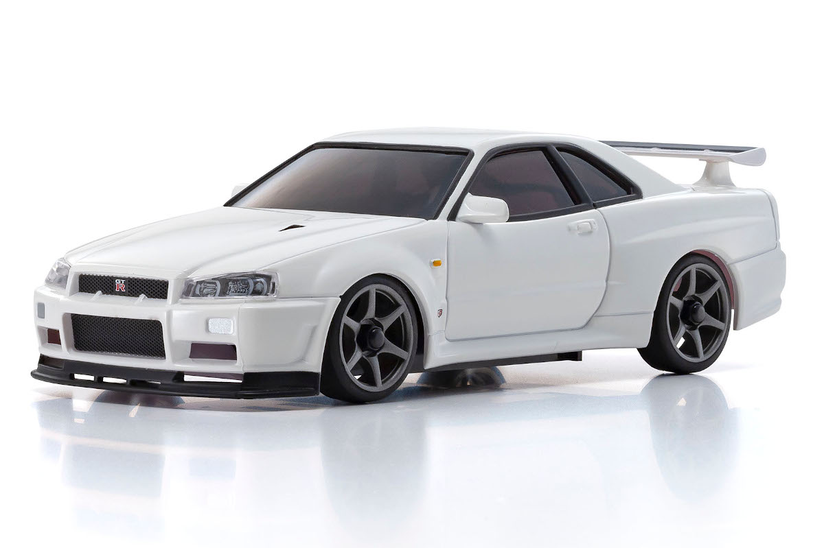 MINI-Z AWD NISSAN SKYLINE GT-R R34 V.specⅡNür White 32629W